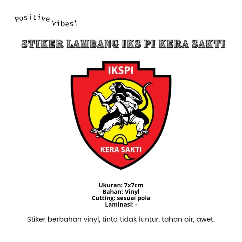 

STIKER IKS PI KERA SAKTI - STR-3 (vinyl die cut 7cm x 7cm)