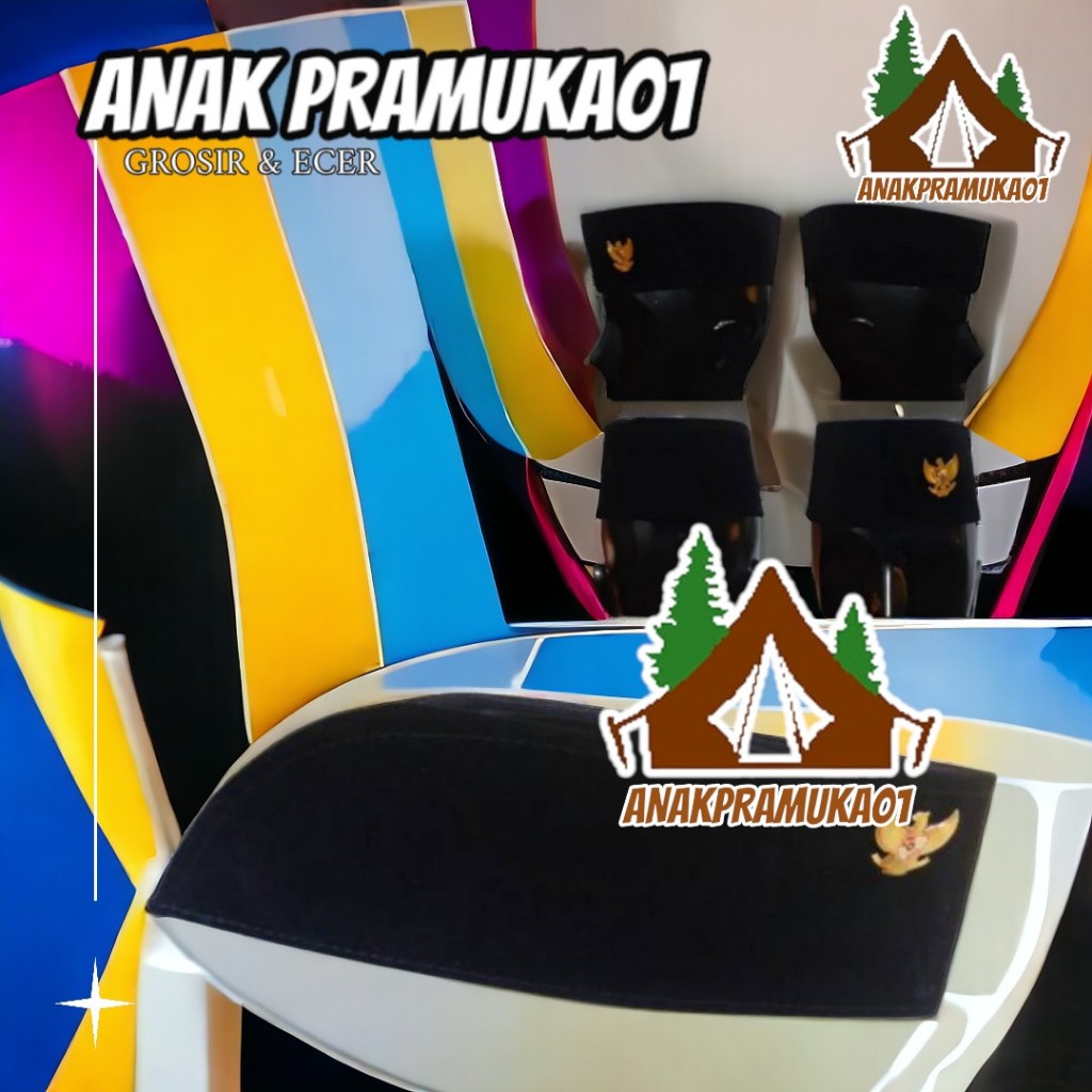 Peci paskibra + pin Garuda