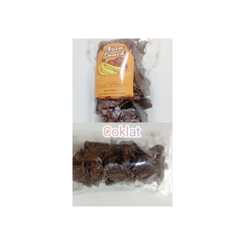 

Kripik pisang lumer rasa Coklat