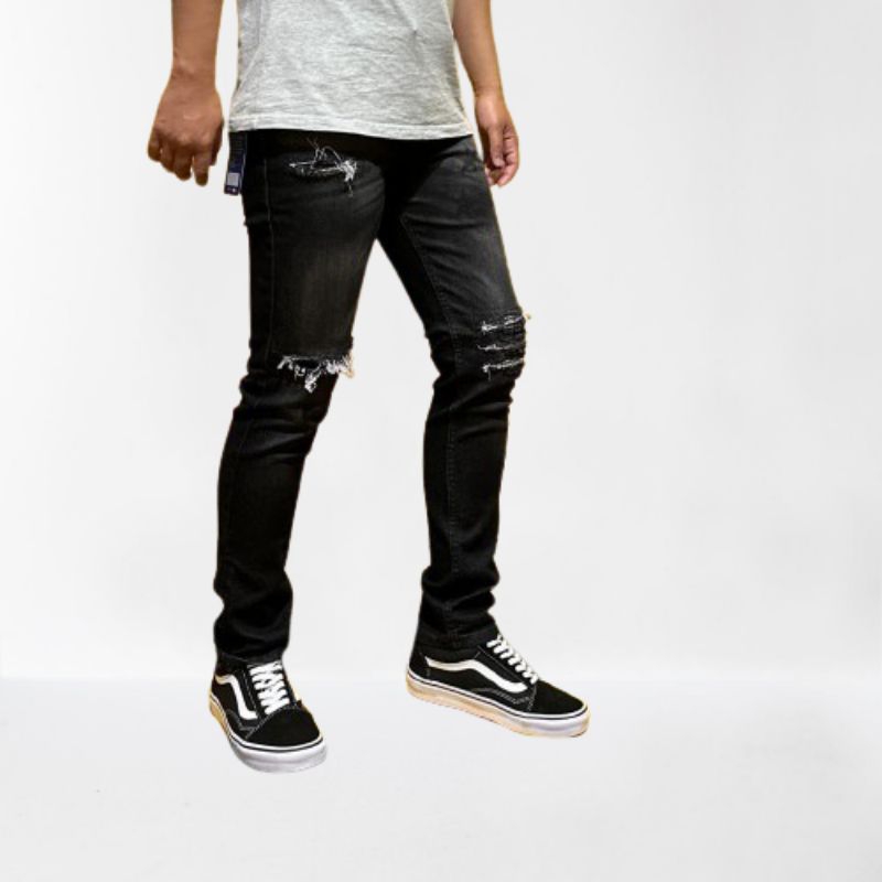 celana jeans panjang sobek pria/celana panjang pria/celana panjang distro