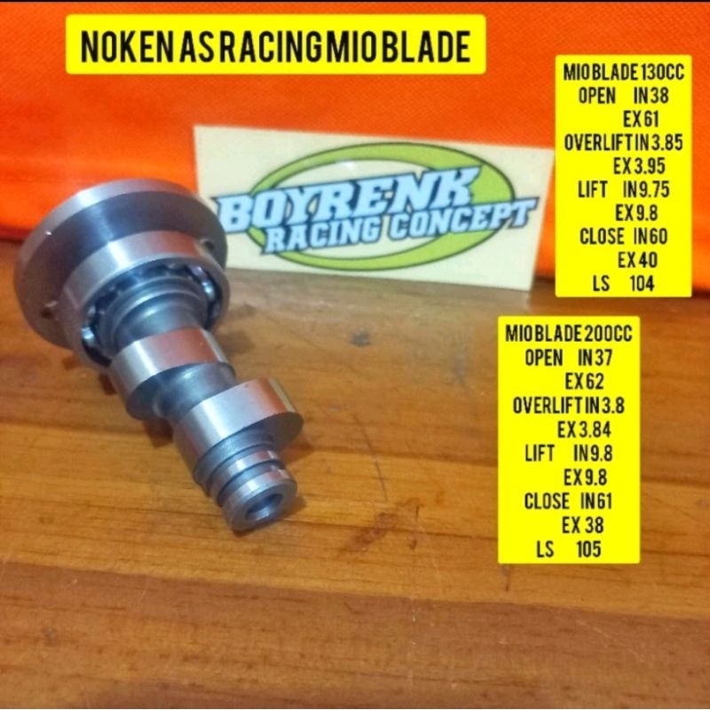 NOKEN AS CAM MIO SPORTY MIO KARBU PNP RRA BLADE 130CC 200CC BOYRENK RACING CONCEPT