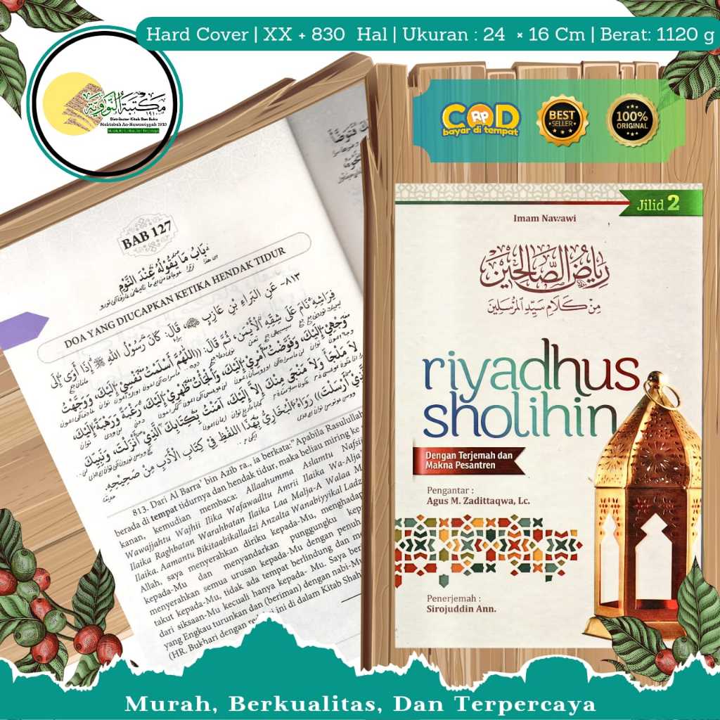 TERJEMAH RIYADHUS RIYADUS SHOLIHIN DILENGKAPI MAKNA PESANTREN JILID 2