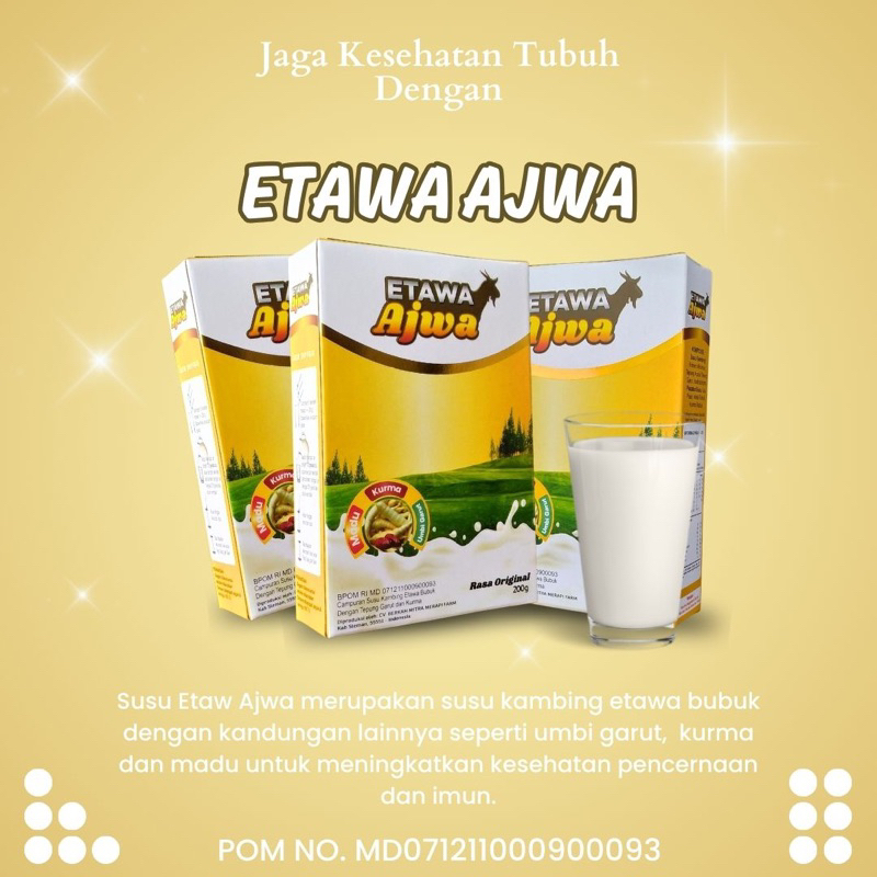 

Susu Kambing Etawa Ajwa Susu Kambing Etawa Bubuk 1 Box