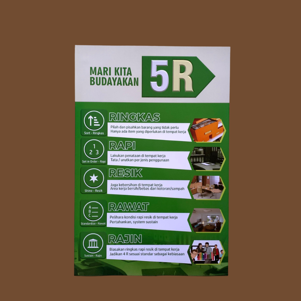 

Poster Tata Tertib | Poster Mari Kita Budayakan 5R | Poster Ringkas Rapi Resik Rawat Rajin | Poster Kantor | Poster Sekolah