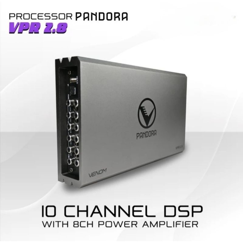 Power Processor DSP Venom VPR 2.8 10ch DSP + 8ch Power + Kabel Soket PNP Venom IK4
