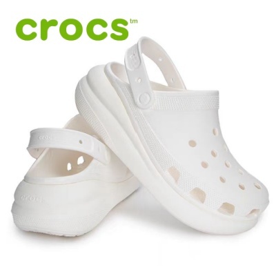 Crocs Crush Clogs Unisex  Putih Sepatu pantai outdoor pria dan wanita Crocs