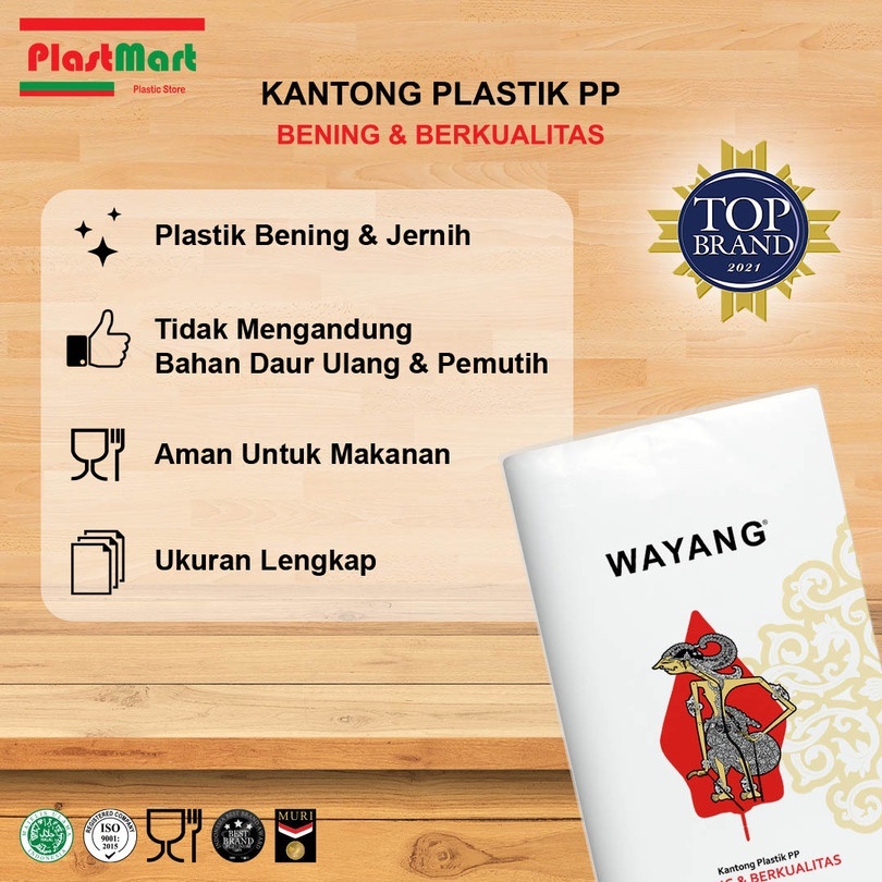 Plastik PP Wayang Ukuran 10 x 15 cm