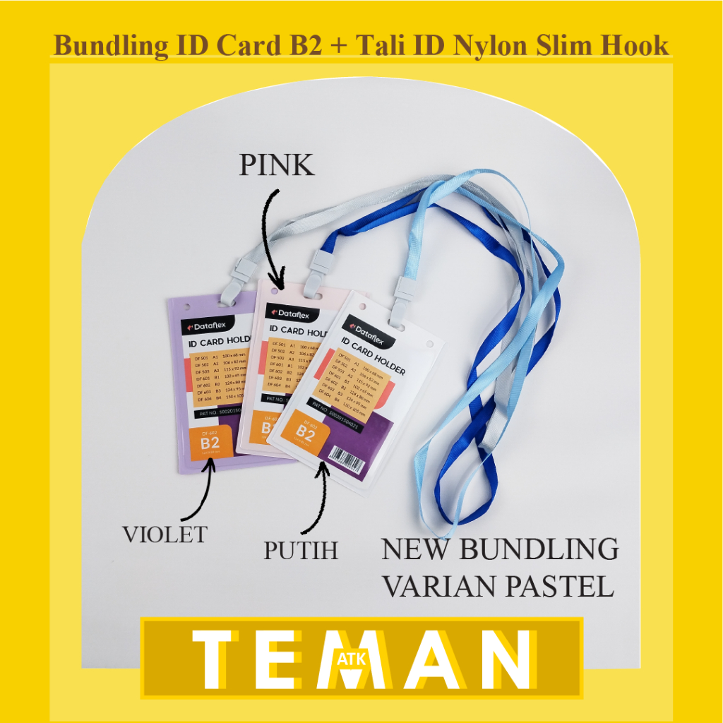 

Bundling ID Card B2 + Tali Nylon Slim Hook Plastik (CBT-NYLK)