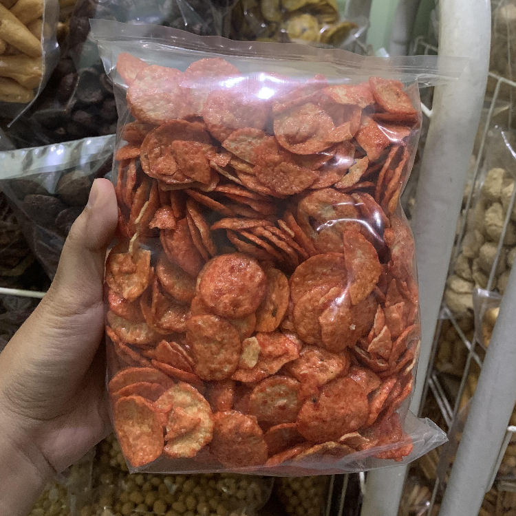 

Keripik Pedas Opak Mini Bulat 300gr