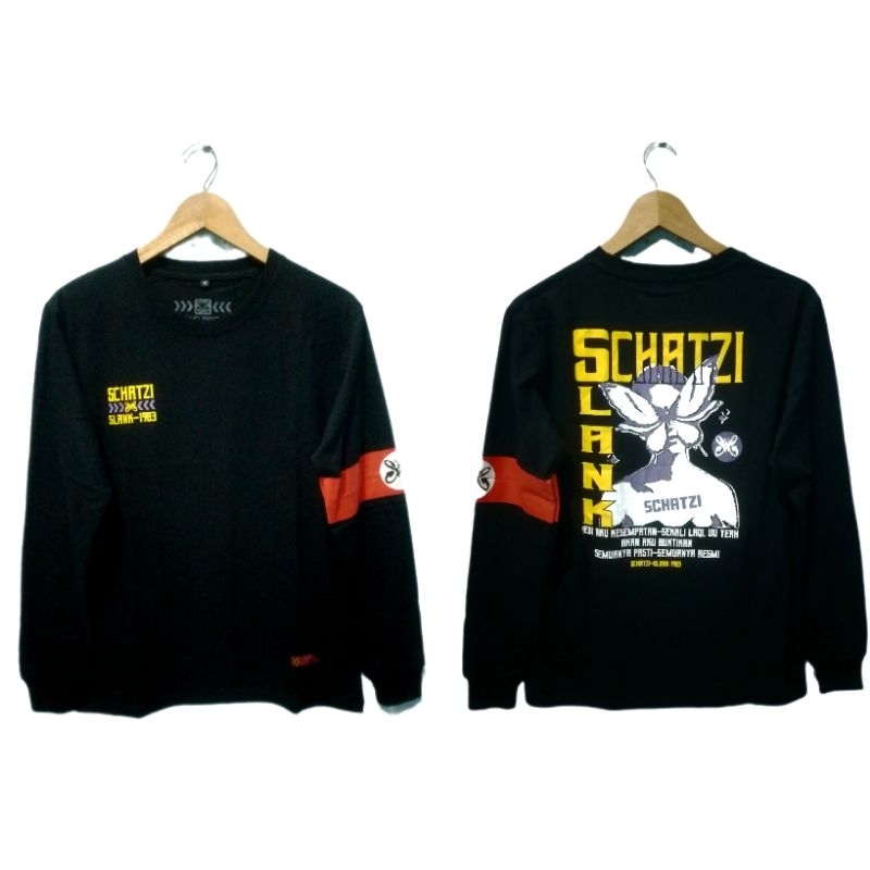 KAOS SLANK SCHATZI KAOS DISTRO WANITA PRIA KEREN LENGAN PANJANG SLANKER