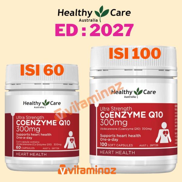 Healthy Care Coenzyme Q10 Coq10 300mg 300 mg