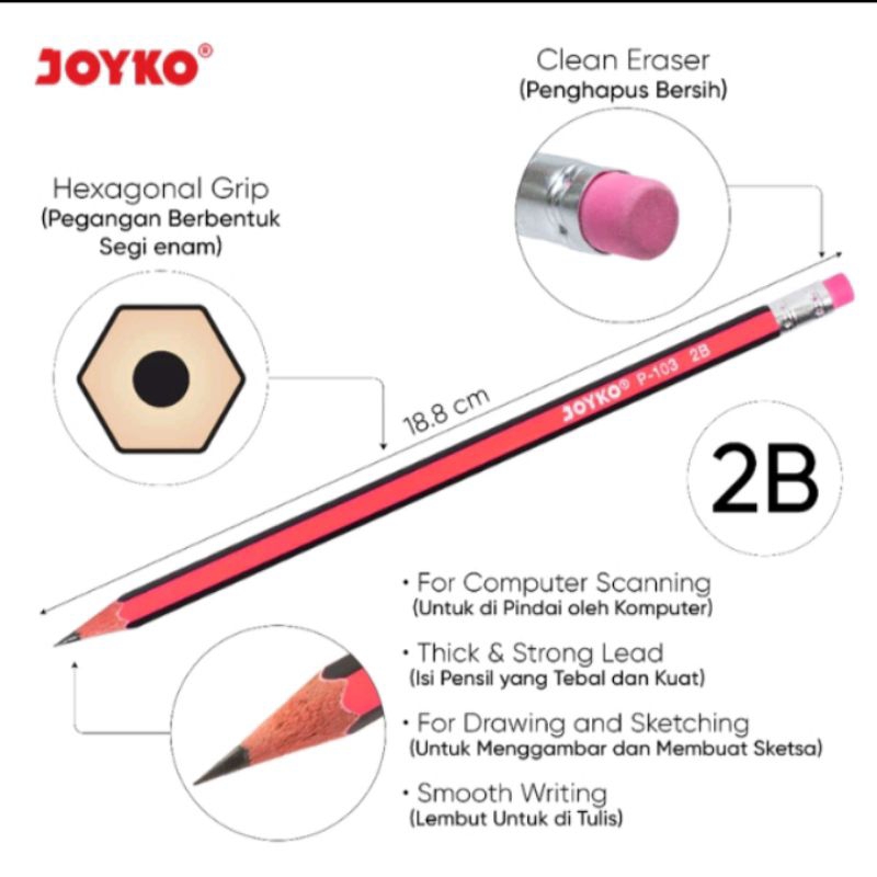 

Pensil 2B JOYKO P-103 1 pcs