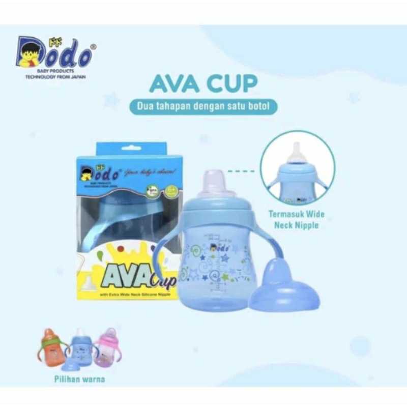 Dodo Ava Cup With Nipple Wide Neck - Botol Minum/Training Cup DDC009