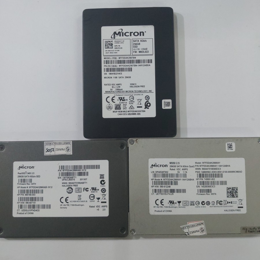 SSD 256GB 2.5 Sata III Micron - Ssd MICRON 240GB 250GB Sata 3