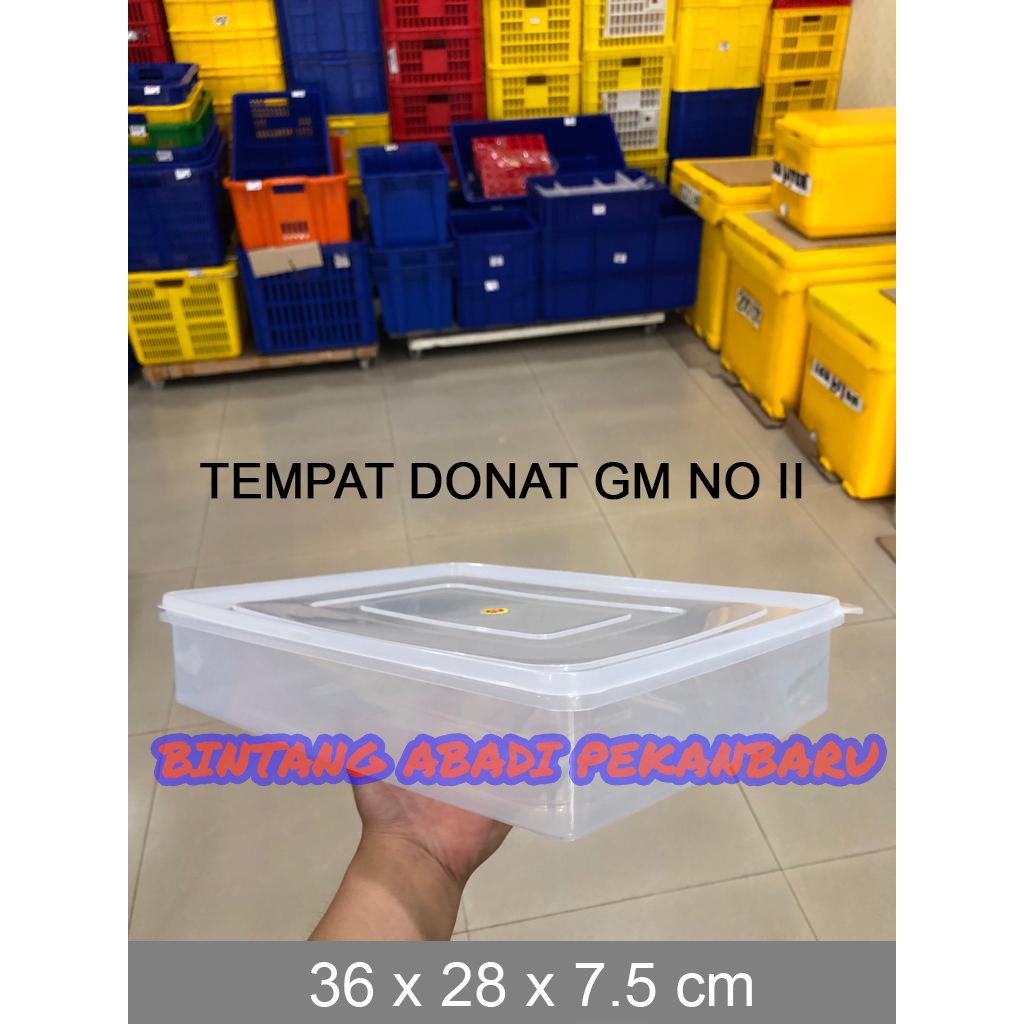 Tempat Donat GM No 2 / Kotak Kue GM II Plastik
