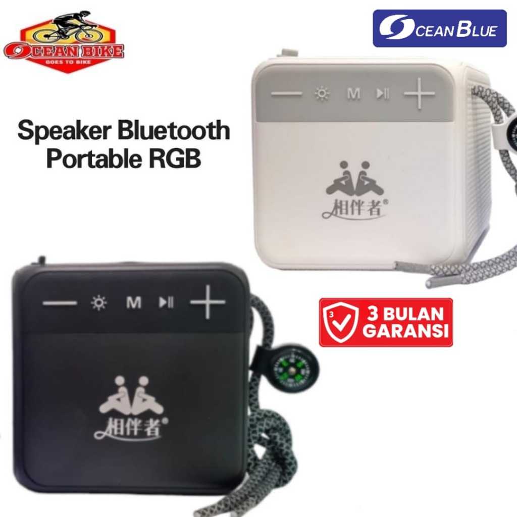 OCEANBLUE Speaker Bluetooth Wireless Portable Mini RGB Led Hifi Stereo Sound Bass Simfoni Music Box