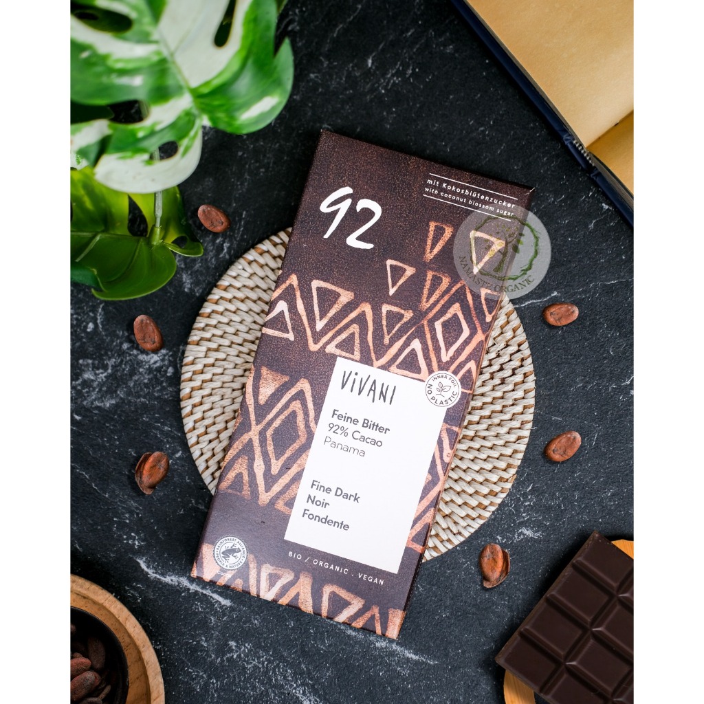 

VIVANI - ORGANIC VEGAN FINE DARK CHOCOLATE 92 PERSEN 80GR