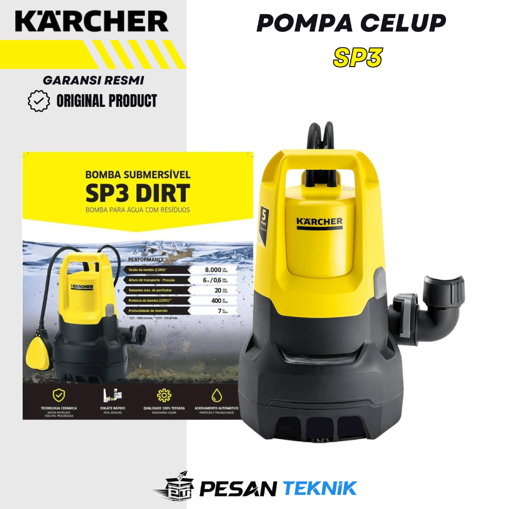 Pompa Celup Karcher SP3 Dirt DRAINAGE PUMP