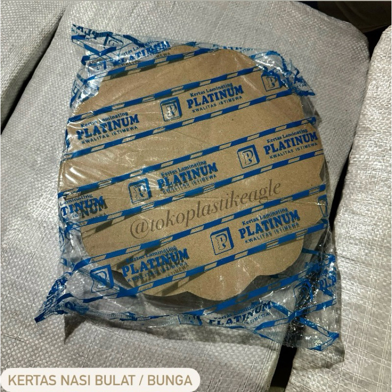 [isi 200pcs] Kertas Nasi Bulat / Kertas Nasi Bunga