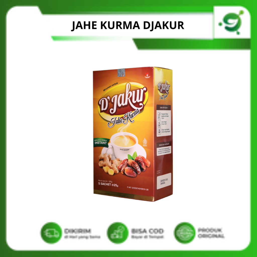 

Minuman Jahe Kurma Djakur Isi 5 Sachet - Menjaga Kesehatan