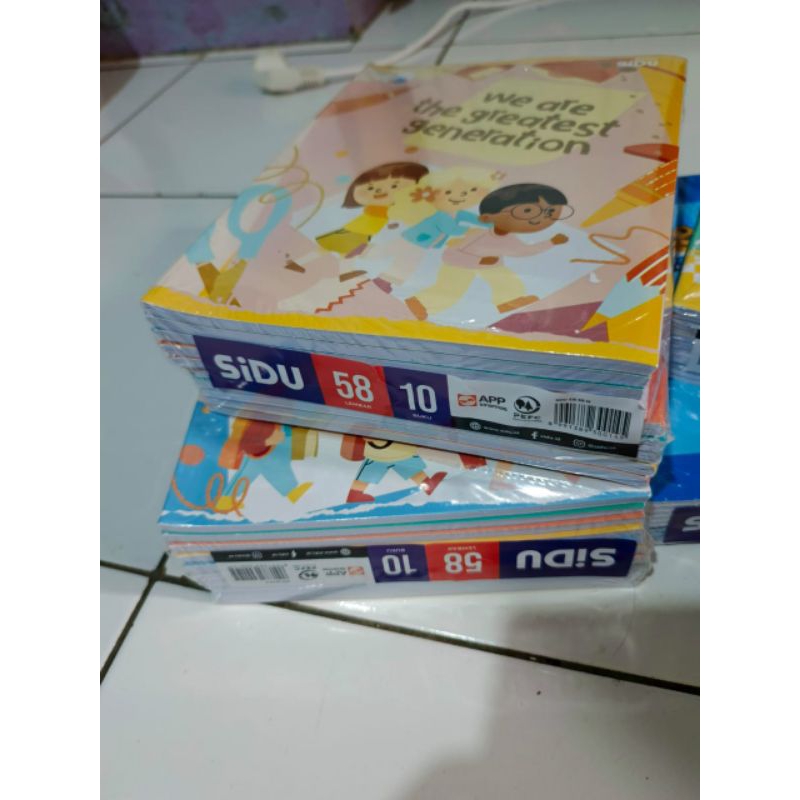 

buku tulis sidu 58 lembar Free stiker nama