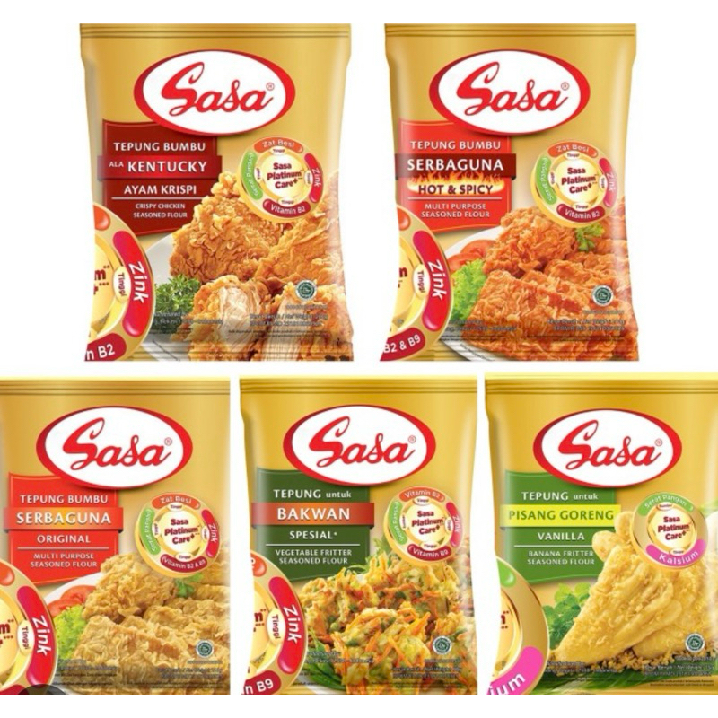 

Tepung Sasa Serbaguna/Sasa Bakwan/Sasa Pisang/Sasa Ayam krispi 70gr