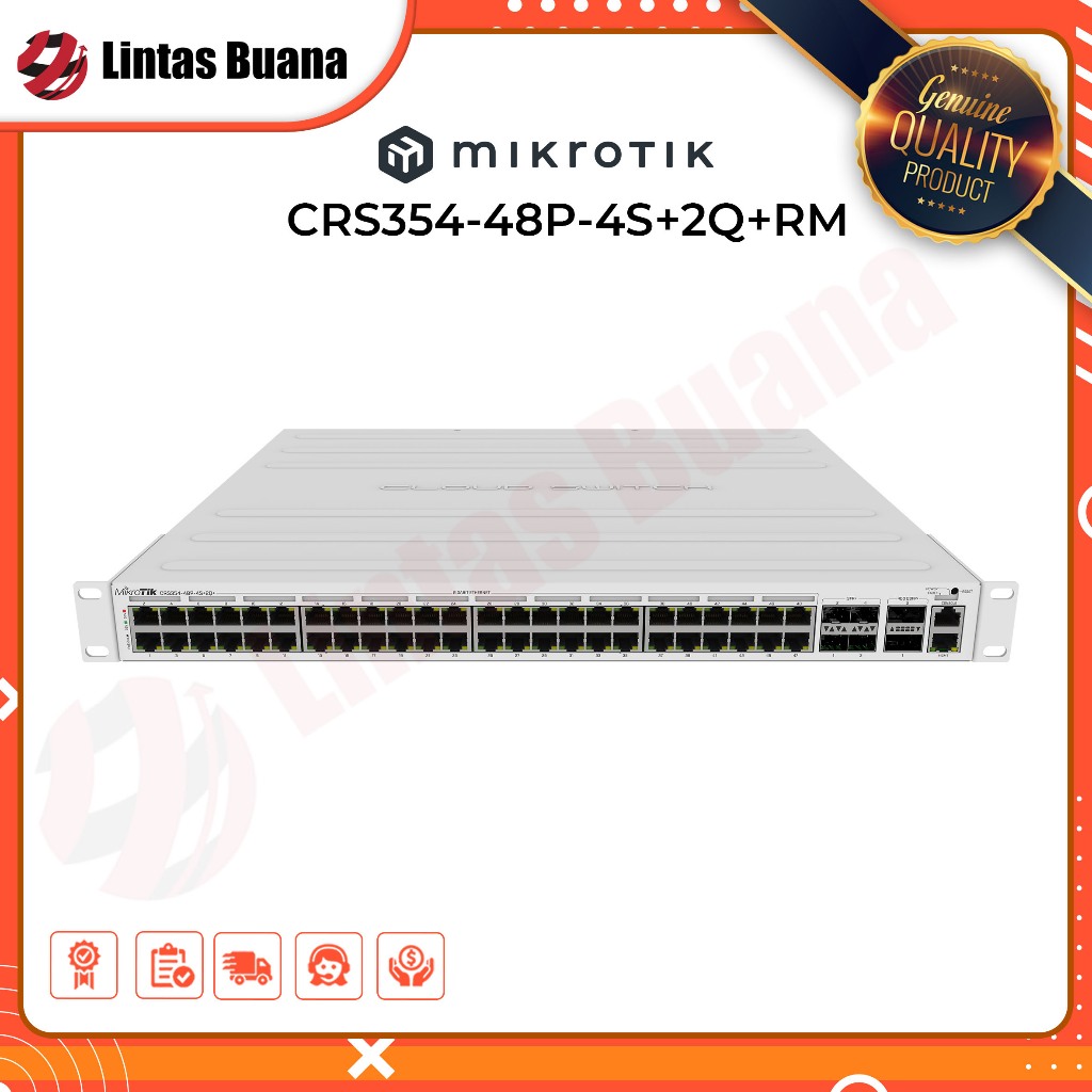 Mikrotik Routerboard CRS354-48P-4S+2Q+RM | Cloud Router Switch CRS 354-48P-4S+2Q RM