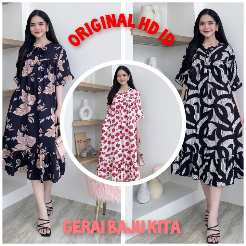 WINA DRESS/DRESS HD ID/DRESS RAYON VISCOSE/DRESS RUFFLE/DASTER CANTIK/DASTER GEMES/DASTER SULTAN/DAS