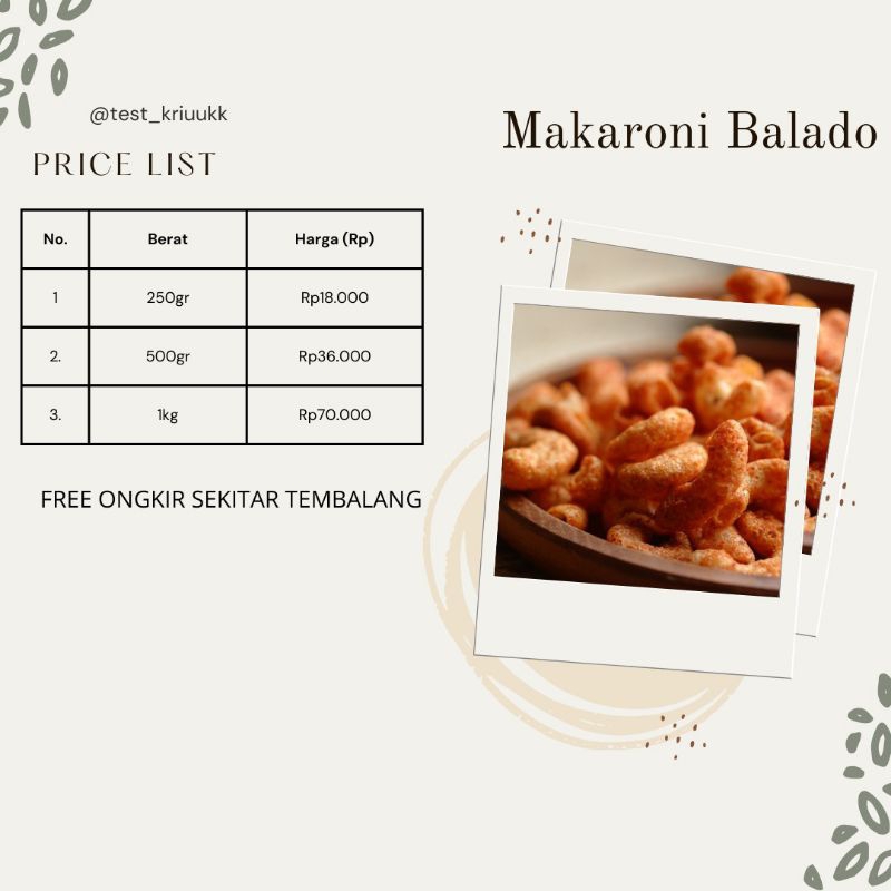 

Makaroni Balado