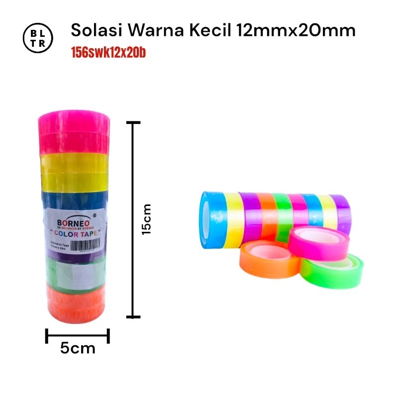 

PAK//SOLASI WARNA KECIL 12MM ROLL 20M 9M BORNEO (156SWK) //NEW ORIGINAL