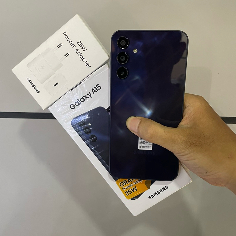 samsung a15 8/128gb second bekas mulus fullset original resmi