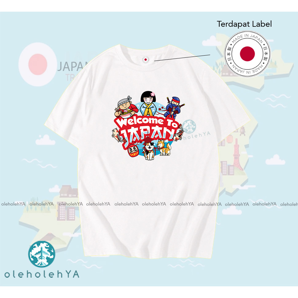 TYPE 4 JAPAN - BAJU KAOS OLEH OLEH JAPAN PREMIUM TAG LABEL JAPAN ASLI - BAJU SOUVENIR JAPAN - KAOS W
