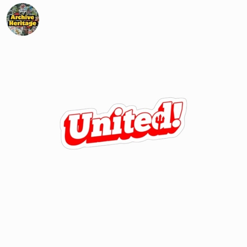 

sticker UNITED Manchester United football supporter Red Devils stiker