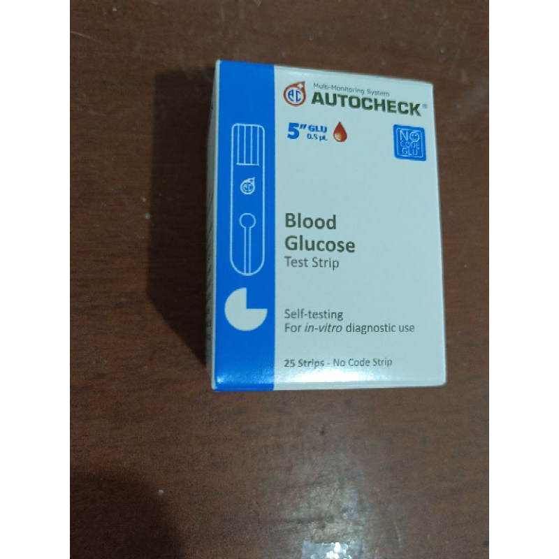 stik glucose glukosa gula darah autocheck original isi 25 strip