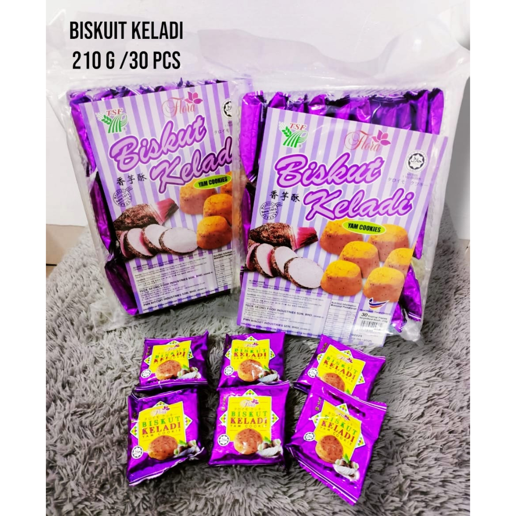 

Biskuit Keladi / Yum Cookies dengan Isi 30 Pcs