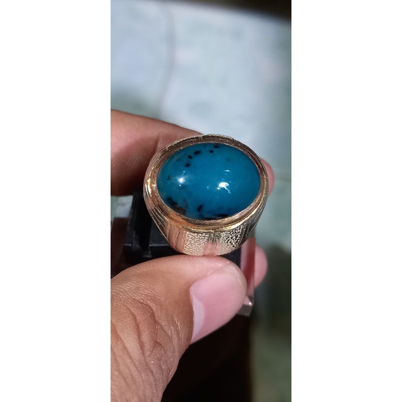 BATU AKIK BACAN DOKO MUMBUL RING PERAK