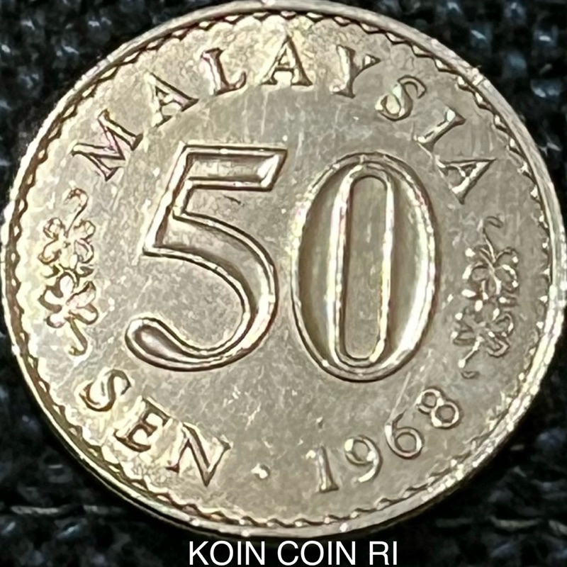 50 SEN TH1968 MALAYSIA KEYDETE