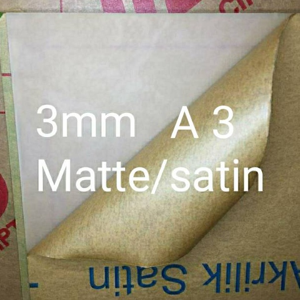 

Berkualitas Tinggi Acrylic lembaran 3mm Akrilik SPECIAL ITEM Warna motif Satin sandblasting ukuran A3 42x3cm
