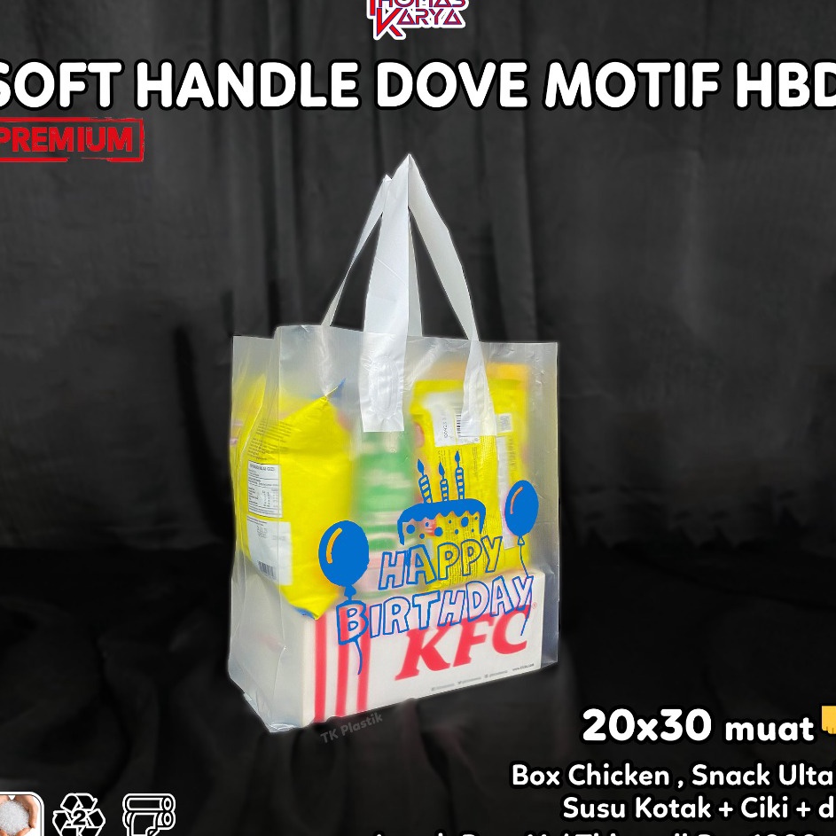 

Diskon Besar Softhandle Bag 2x3 Motif HAPPY BIRTHDAY BIRU isi 5 Plastik Bingkisan Snack Ultah Tas Souvenir