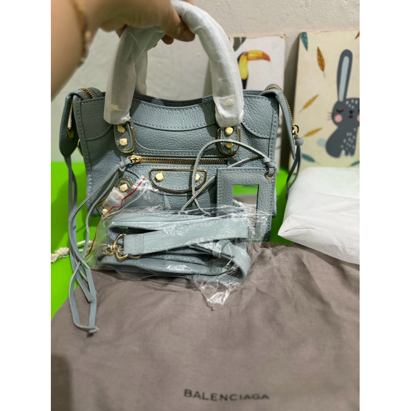 Balenciaga Edge Mini City Blue Grey