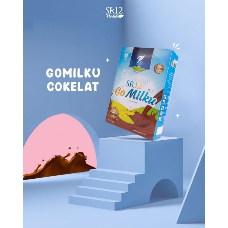 

[SUGAR FREE] Susu Kambing Etawa Rasa Cokelat PREMIUM SR12 GO MILKU Susu Bubuk Herbal Halal BPOM