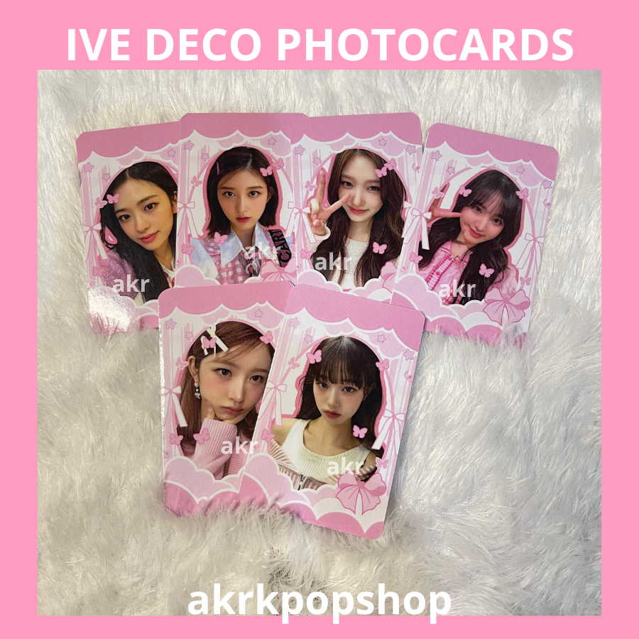Photocard Deco  an Id Card  Ive  2 sisi unofficia bolak balik desain sesuai