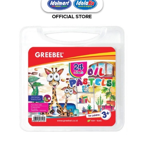

Kreatif GREEBEL CrayonKrayon Kids Oil Pastel 24 Warna