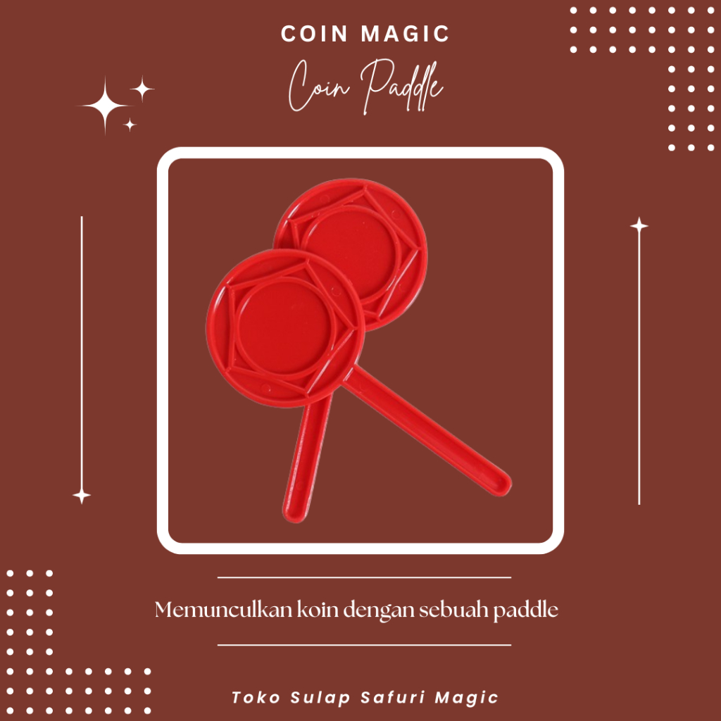 Alat Sulap Coin Paddle - Sulap Koin - Trik Koin - Coin Magic - Toko Sulap