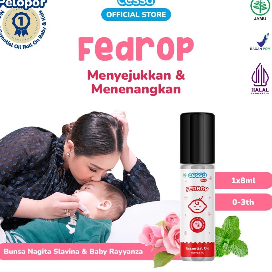 

Cessa Baby Fedrop Natural Essential Oil Menyejukkan Menenangkan