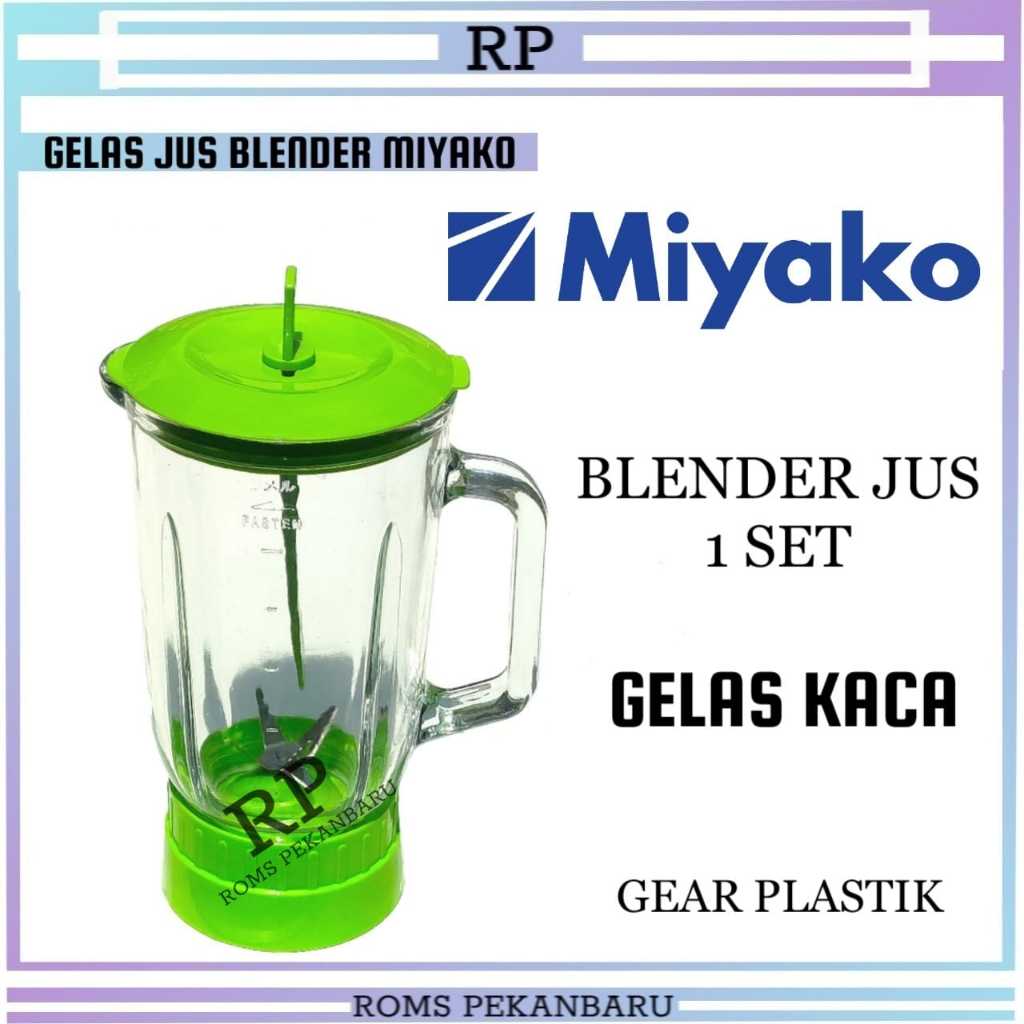 BLENDER MIYAKO JUS 1 SET KACA-BLENDER JUS MIYAKO GEAR PLASTIK