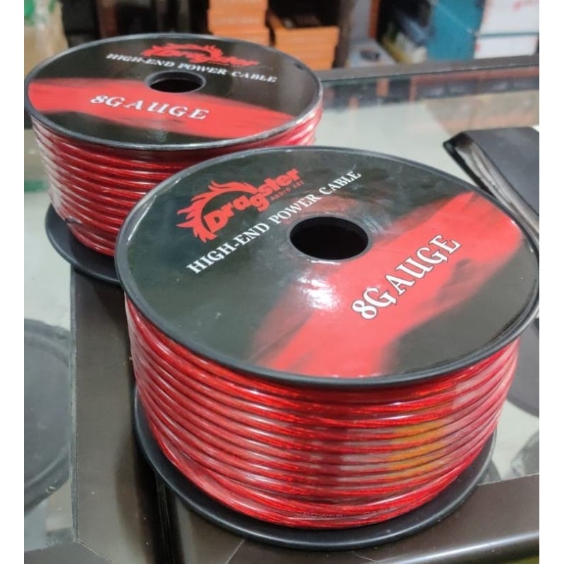 Kabel Audio Kabel Aki Grounding 8 AWG/Per Meter Kabel Setrum - Kabel Arus - Kabel Accu Power Mobil M