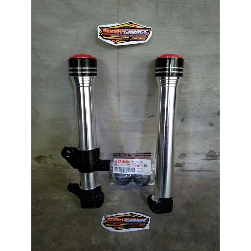 Bottom Tabung Shock Depan Mio Sporty Bubut Bening