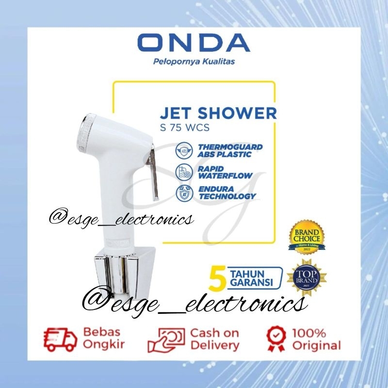 ORIGINAL JET SHOWER ONDA SET BIDET SEMPROTAN TOILET SHOWER BIDET TOILET ONDA HANDSHOWER BIDET SEMPRO
