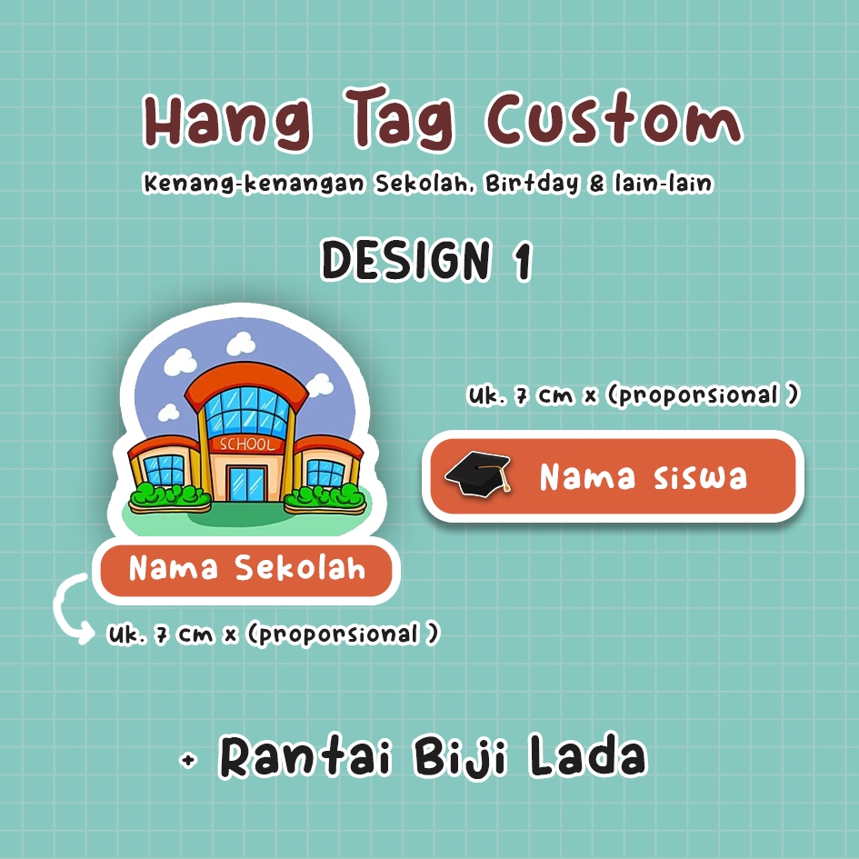 

HANG TAG Ulang Tahun Anak | Souvenir Kenang-kenangan Sekolah